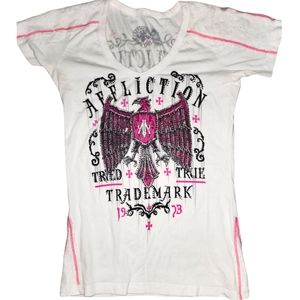 NWOT rare Affliction eagle and lace shirt